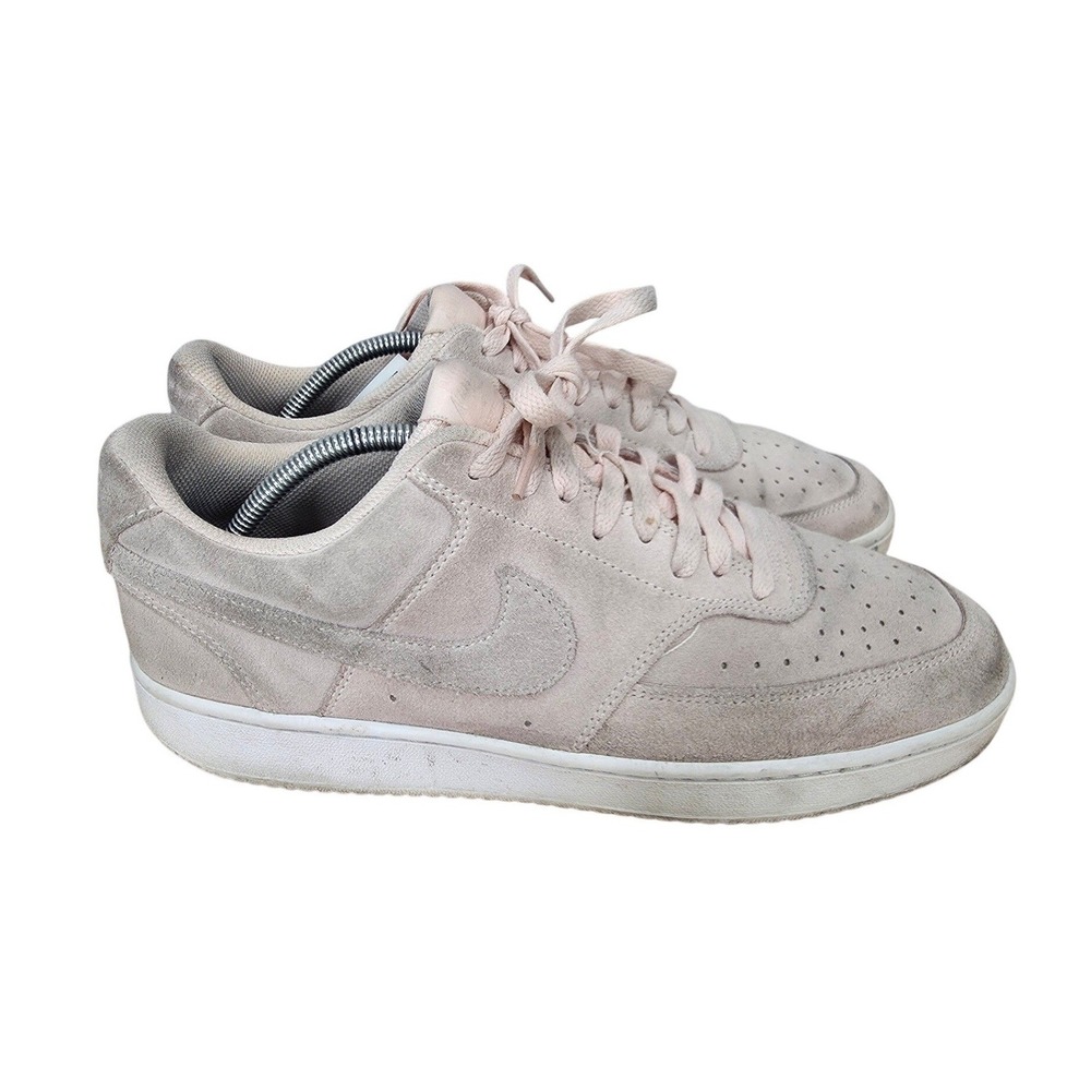 Nike Court Vision Low Sneakers Womens 12 Orange Pearl Suede Low Top Athleisure